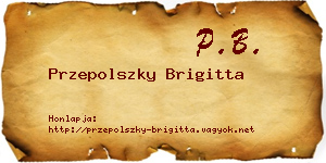 Przepolszky Brigitta névjegykártya
